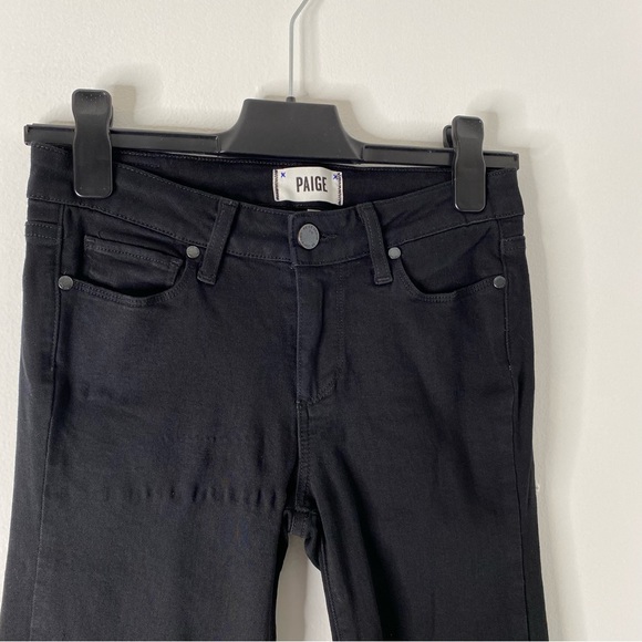 PAIGE Black Verdugo Crop Skinny Pants - Picture 8 of 9